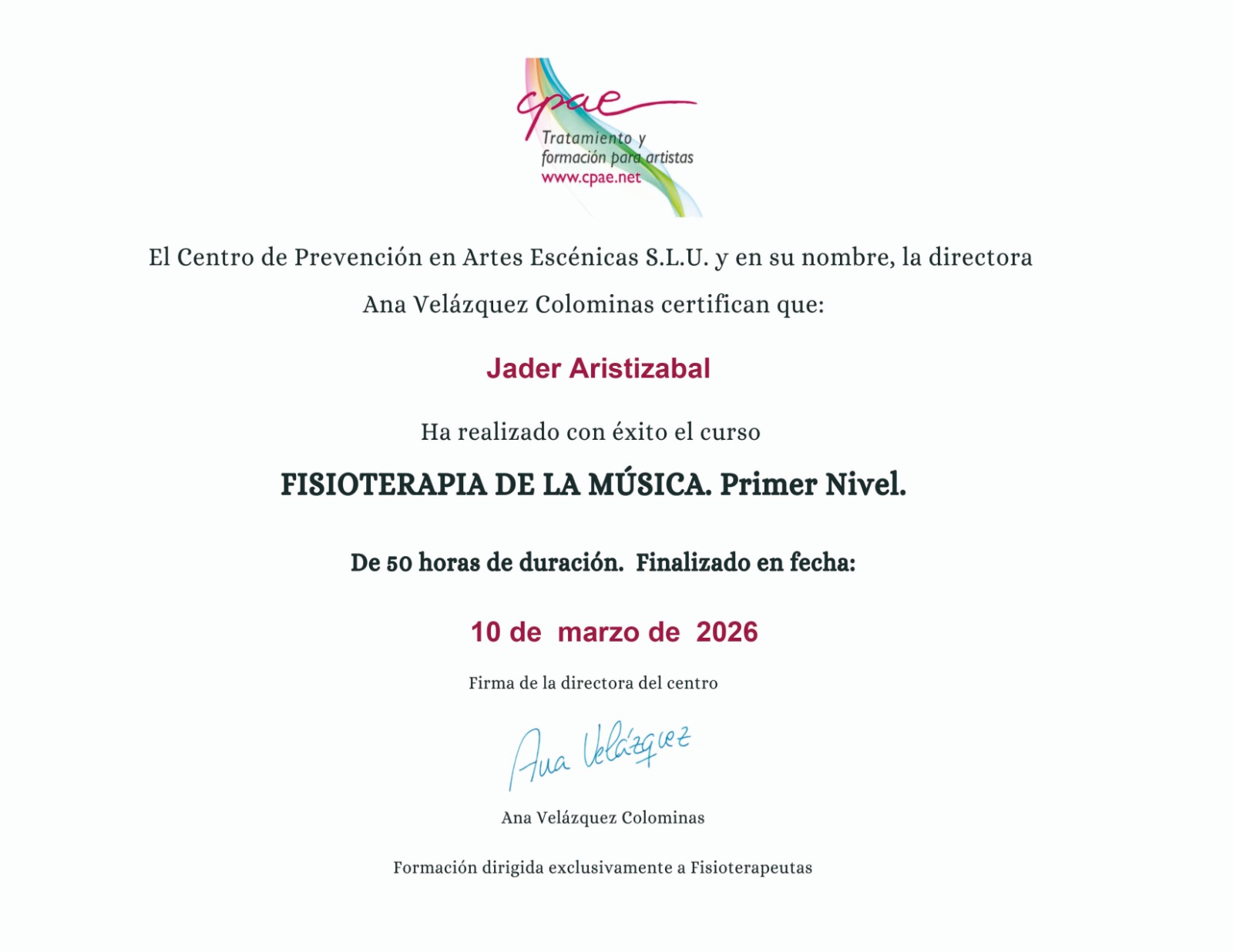 Fisioterapia de la música